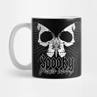 spooky vibes only cool skull Halloween-style design Mug